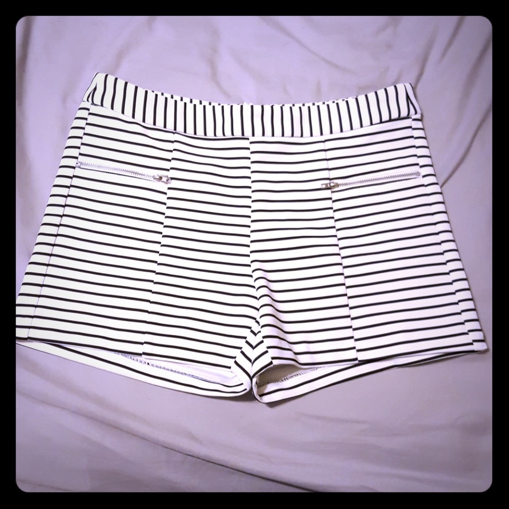 Black & White Shorts